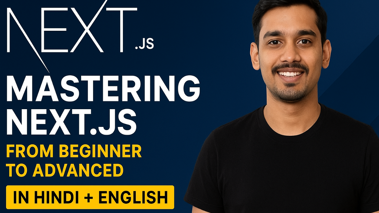 Mastering Next.js: From Beginner to Advanced (Hindi + English)